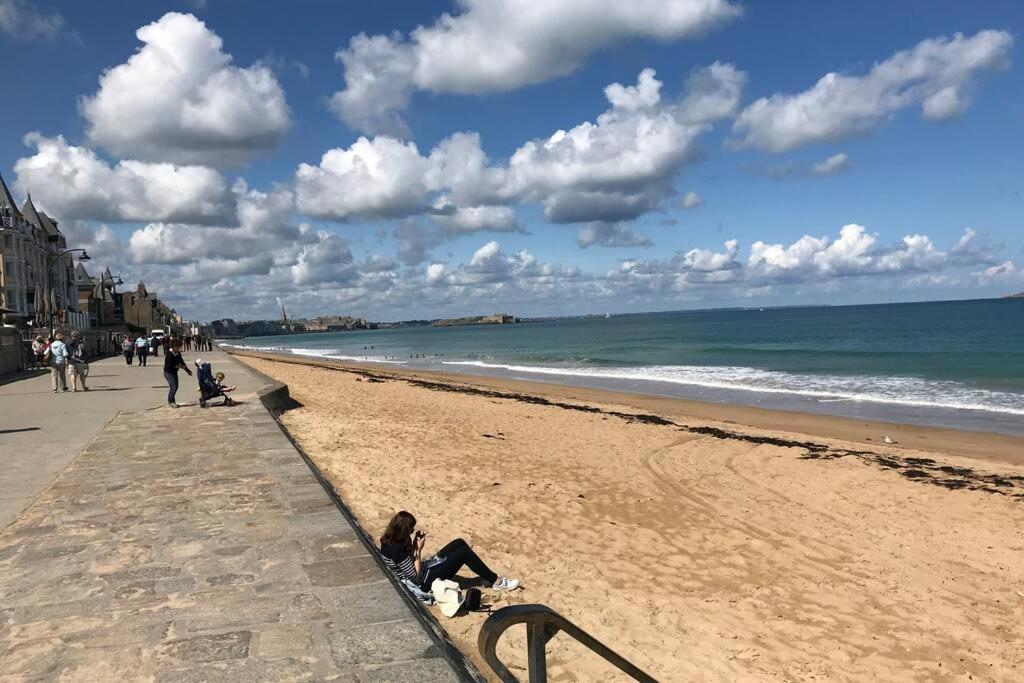 Ideal - Plage, Jardin & Jacuzzi, Proche Plage Et Thalasso - 1 A 6 Personnes Saint-Malo Exteriör bild
